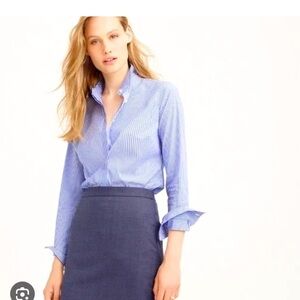 Jcrew Gemstones embellished stripe shirt